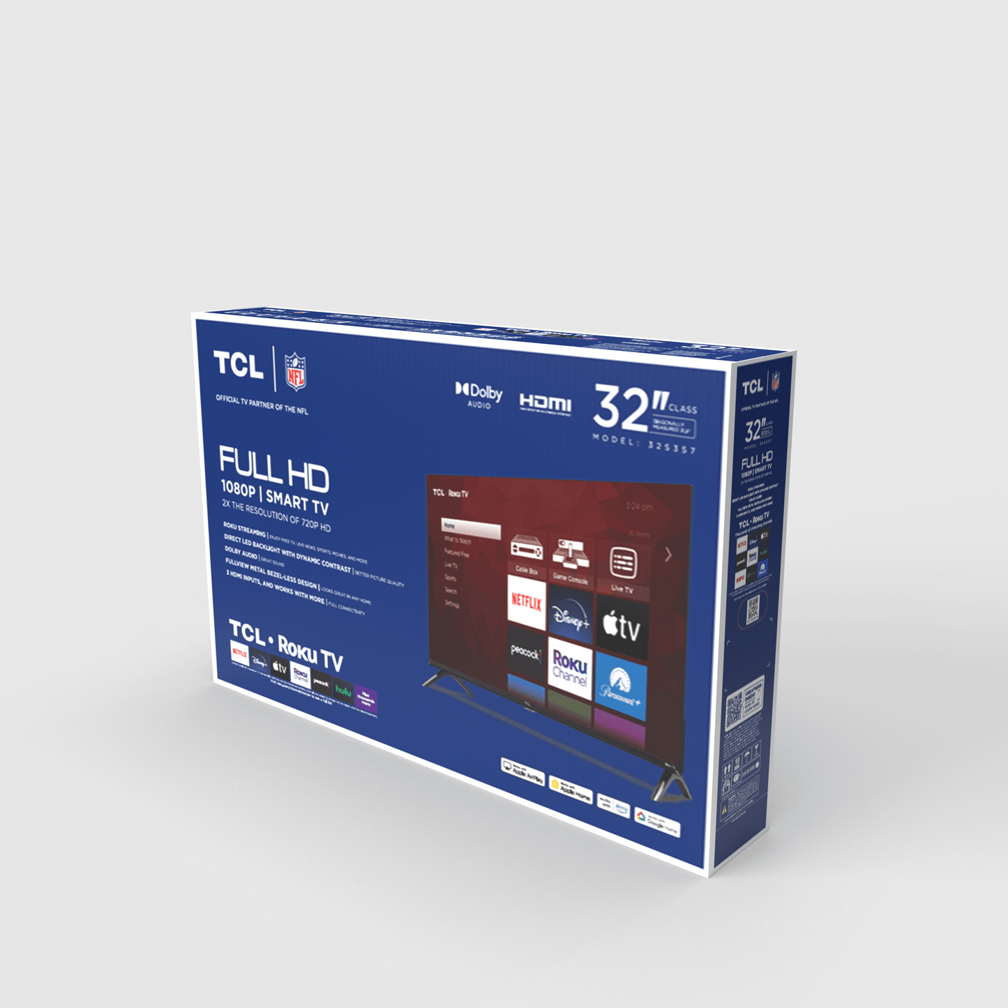 32S357 32 Inch Class S3 1080P FHD LED HDR Smart TV