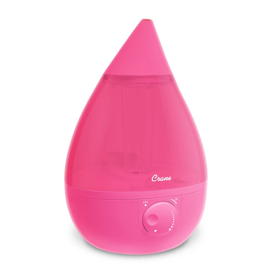 Drop Ultrasonic Cool Mist Humidifier - Pink